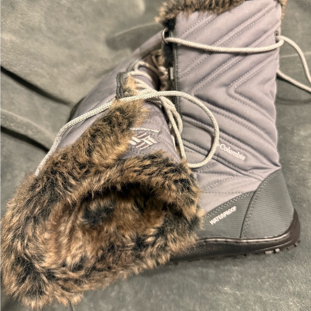 WORN ONLY ONCE Columbia Women's Waterproof Gray Boots